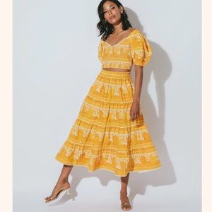 Cleobella Set - Everly Top and Natalie Midi Skirt / Coastal - NWT